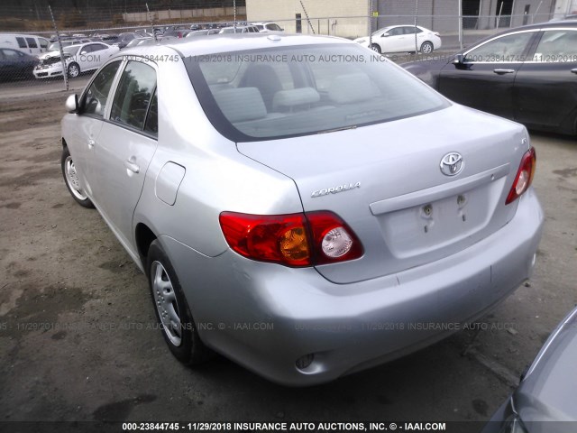 1NXBU4EE4AZ364324 - 2010 TOYOTA COROLLA S/LE/XLE SILVER photo 3