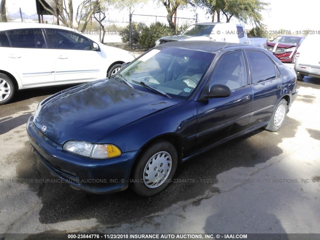 JHMEG8542RS011819 - 1994 HONDA CIVIC DX/LX Dark Blue photo 2