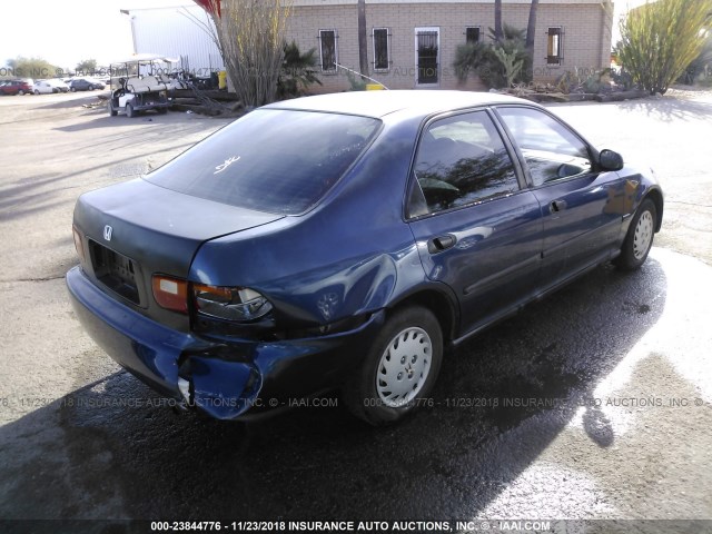 JHMEG8542RS011819 - 1994 HONDA CIVIC DX/LX Dark Blue photo 4