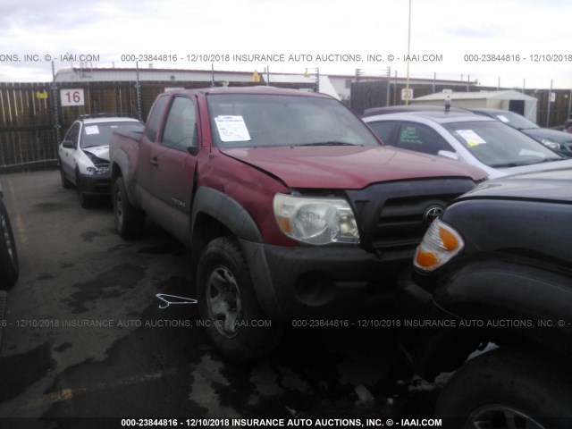 5TEUX42N49Z608307 - 2009 TOYOTA TACOMA ACCESS CAB RED photo 1