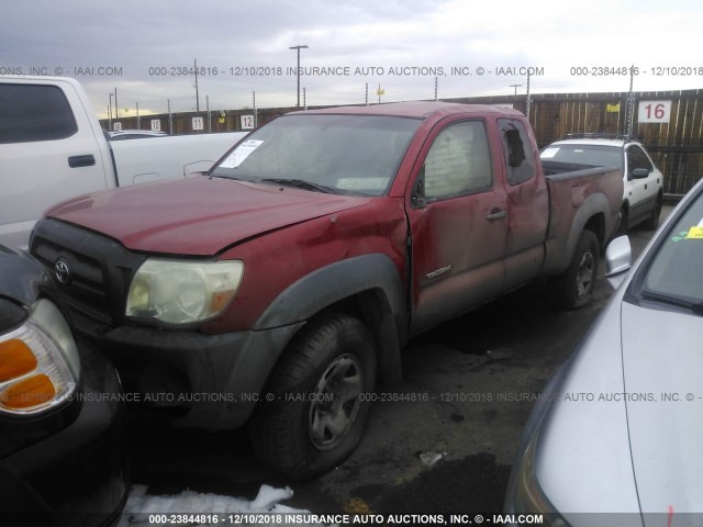 5TEUX42N49Z608307 - 2009 TOYOTA TACOMA ACCESS CAB RED photo 2