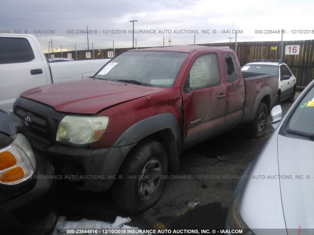 5TEUX42N49Z608307 - 2009 TOYOTA TACOMA ACCESS CAB წითელი ფოტო 2