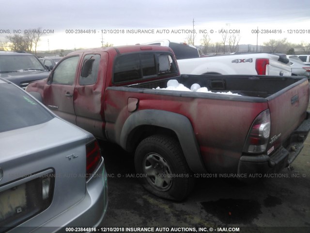5TEUX42N49Z608307 - 2009 TOYOTA TACOMA ACCESS CAB RED photo 3