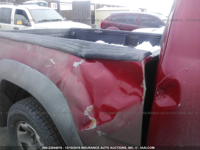 5TEUX42N49Z608307 - 2009 TOYOTA TACOMA ACCESS CAB RED photo 6