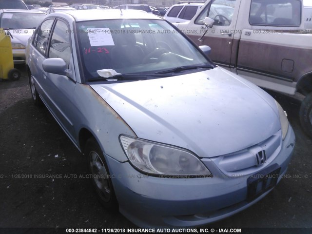 JHMES96674S008878 - 2004 HONDA CIVIC HYBRID SILVER photo 1