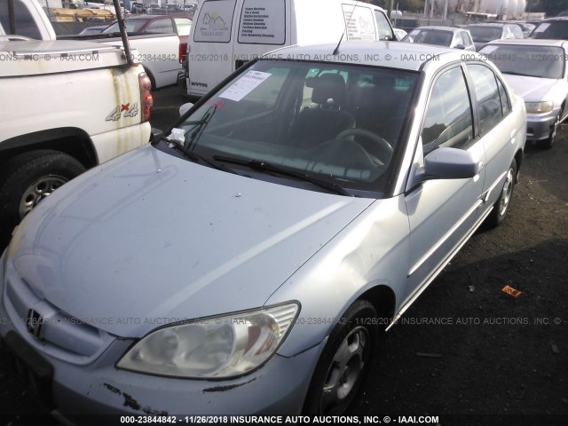 JHMES96674S008878 - 2004 HONDA CIVIC HYBRID SILVER photo 2