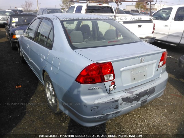 JHMES96674S008878 - 2004 HONDA CIVIC HYBRID SILVER photo 3