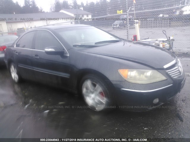 JH4KB16575C009553 - 2005 ACURA RL BLACK photo 1