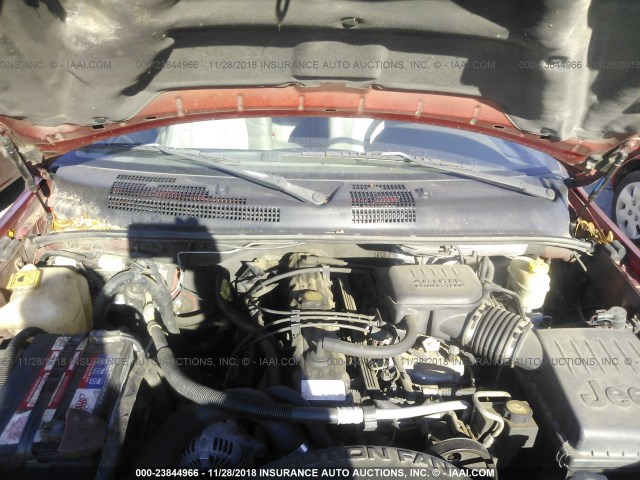 1J4GX48S64C249473 - 2004 JEEP GRAND CHEROKEE LAREDO/COLUMBIA/FREEDOM 红色 照片 10