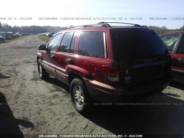 1J4GX48S64C249473 - 2004 JEEP GRAND CHEROKEE LAREDO/COLUMBIA/FREEDOM 红色 照片 3