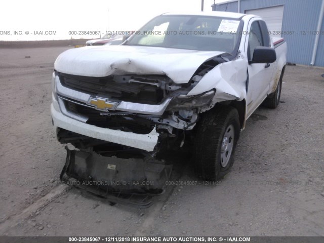 1GCHSBEAXJ1139977 - 2018 CHEVROLET COLORADO WHITE photo 6