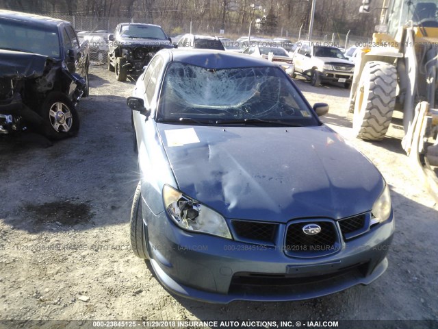 JF1GD616X7G500523 - 2007 SUBARU IMPREZA 2.5I BLUE photo 6