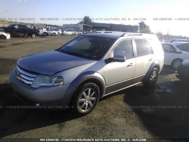 1FMDK05W28GA17129 - 2008 FORD TAURUS X SEL SILVER photo 2