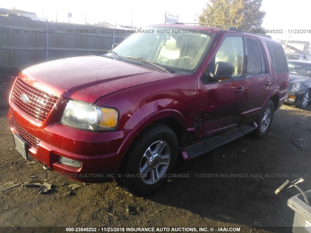 1FMFU18L24LB26654 - 2004 FORD EXPEDITION EDDIE BAUER RED photo 2