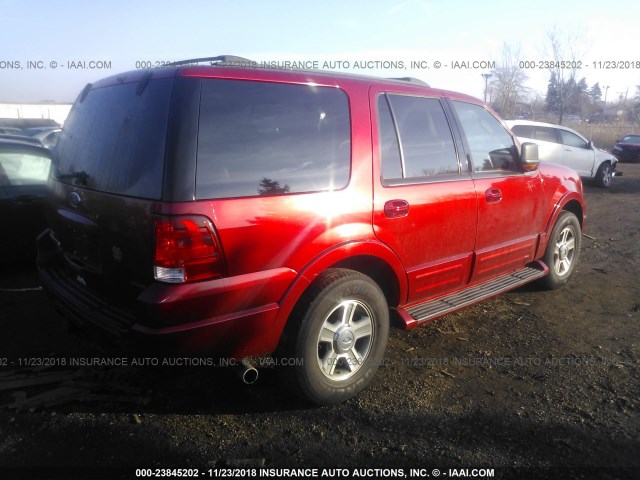 1FMFU18L24LB26654 - 2004 FORD EXPEDITION EDDIE BAUER RED photo 4