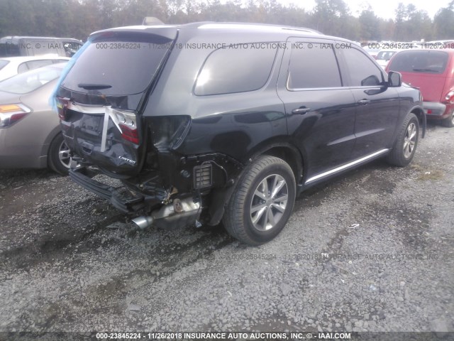 1C4RDHDG9GC361415 - 2016 DODGE DURANGO LIMITED BLACK photo 4