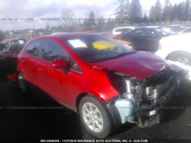 KNADN5A38D6291842 - 2013 KIA RIO EX/SX RED photo 1