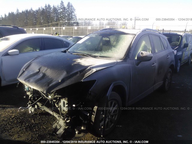 JM3KE4BY7G0774574 - 2016 MAZDA CX-5 SPORT GRAY photo 2