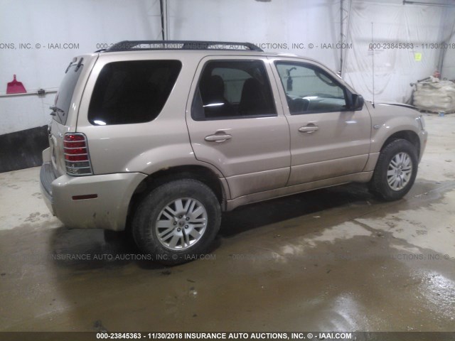 4M2YU91137KJ16420 - 2007 MERCURY MARINER LUXURY GOLD photo 4