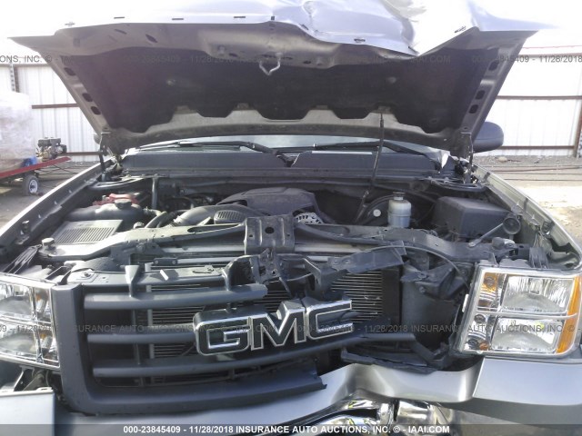 3GTEK23399G259256 - 2009 GMC SIERRA K1500 SLE GRAY photo 10