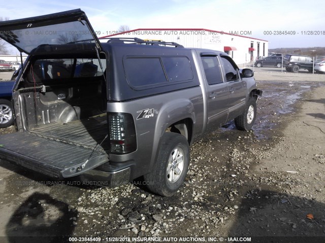 3GTEK23399G259256 - 2009 GMC SIERRA K1500 SLE GRAY photo 4