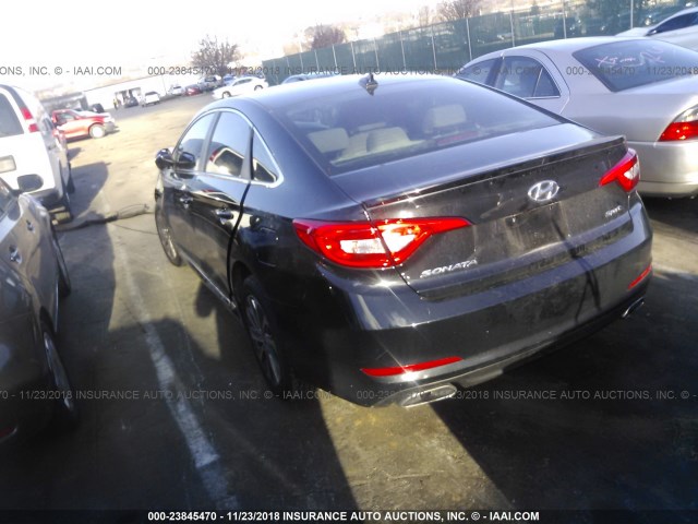 5NPE34AF5FH056552 - 2015 HYUNDAI SONATA SPORT/LIMITED BLACK photo 3