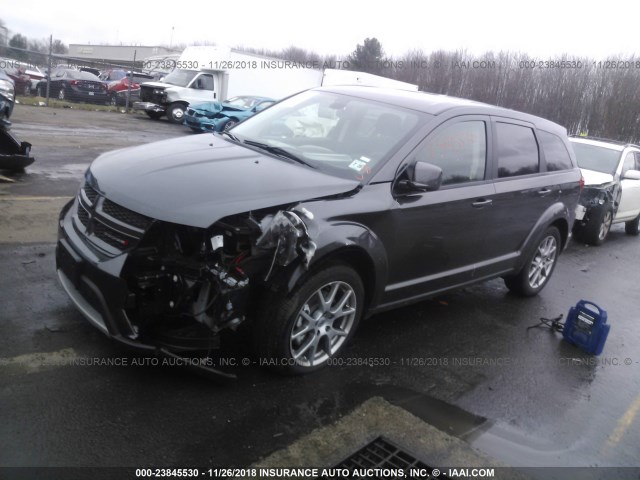 3C4PDCEG3JT439353 - 2018 DODGE JOURNEY GT GRAY photo 2