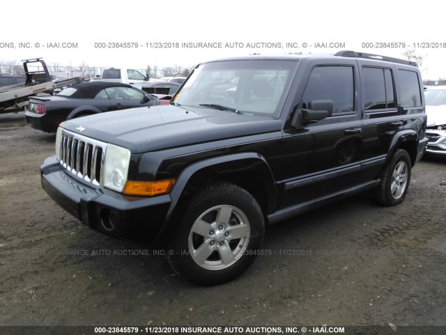 1J8HG48K07C594005 - 2007 JEEP COMMANDER BLACK photo 2