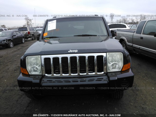 1J8HG48K07C594005 - 2007 JEEP COMMANDER BLACK photo 6