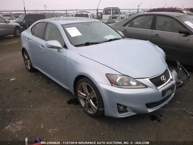 JTHBF5C26C5163842 - 2012 LEXUS IS 250 BLUE photo 1