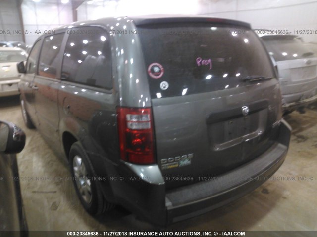 2D4RN4DE2AR259928 - 2010 DODGE GRAND CARAVAN SE GRAY photo 3