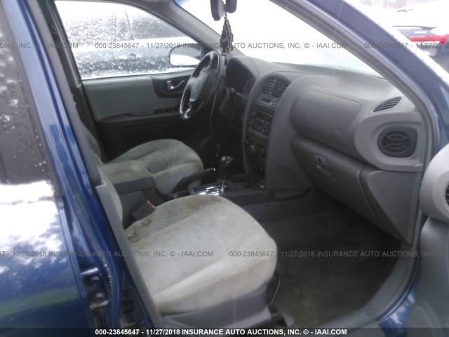 KM8SC73E36U091293 - 2006 HYUNDAI SANTA FE GLS/LIMITED BLUE photo 5