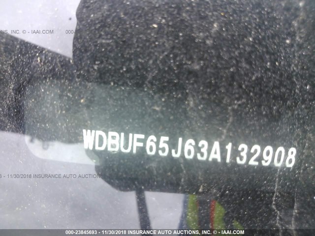 WDBUF65J63A132908 - 2003 MERCEDES-BENZ E 320 BLACK photo 9