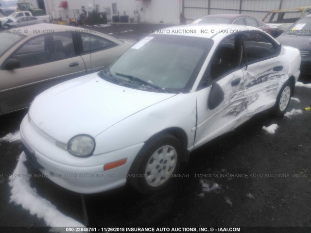 1P3ES47C2XD109537 - 1999 PLYMOUTH NEON HIGHLINE WHITE photo 2