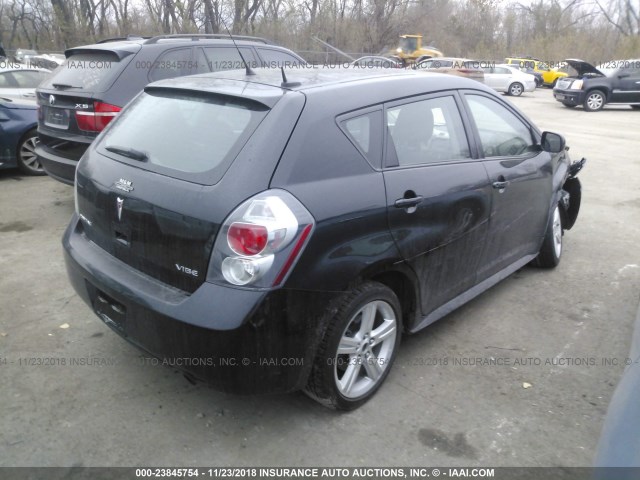 5Y2SP67069Z405883 - 2009 PONTIAC VIBE BLACK photo 4