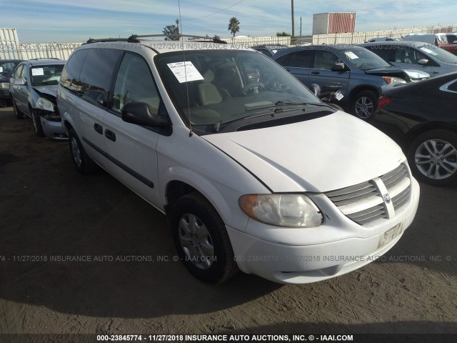 1D4GP24R45B379243 - 2005 DODGE GRAND CARAVAN SE WHITE photo 1