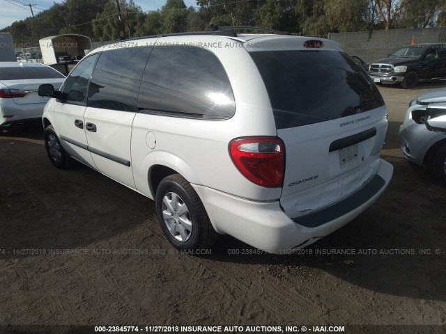 1D4GP24R45B379243 - 2005 DODGE GRAND CARAVAN SE WHITE photo 3