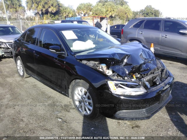 3VWDX7AJXBM343747 - 2011 VOLKSWAGEN JETTA SE შავი ფოტო 1