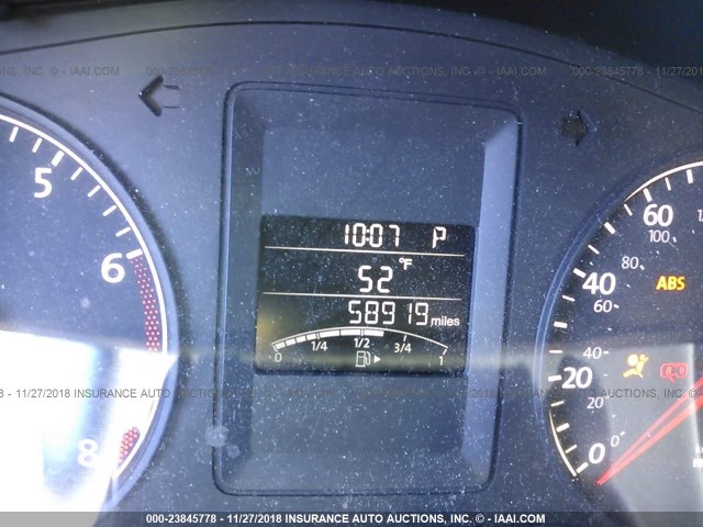 3VWDX7AJXBM343747 - 2011 VOLKSWAGEN JETTA SE შავი ფოტო 7