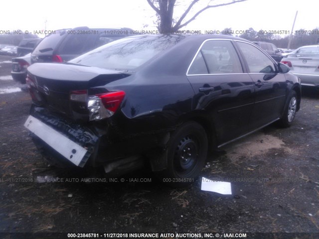 4T1BF1FK9CU002781 - 2012 TOYOTA CAMRY SE/LE/XLE BLACK photo 4