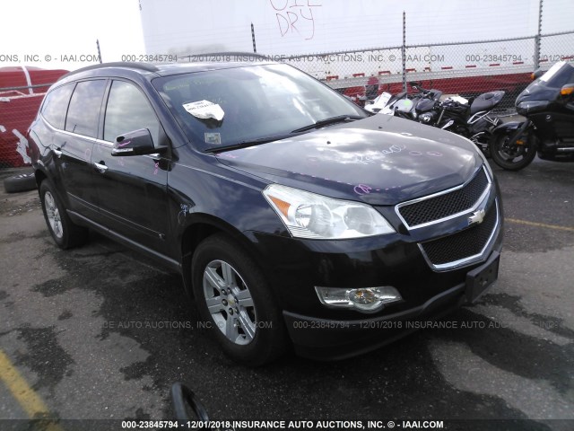 1GNLVFED1AS107696 - 2010 CHEVROLET TRAVERSE LT BLACK photo 1