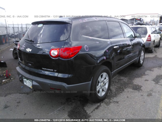 1GNLVFED1AS107696 - 2010 CHEVROLET TRAVERSE LT BLACK photo 4