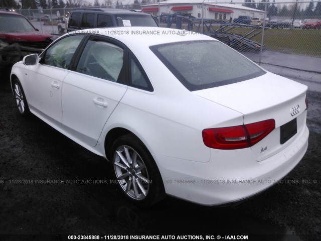 WAUAFAFL6GN008897 - 2016 AUDI A4 PREMIUM/S-LINE WHITE photo 3