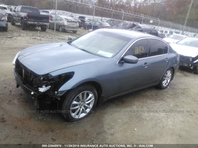 JNKCV61F19M361083 - 2009 INFINITI G37 BLUE photo 2