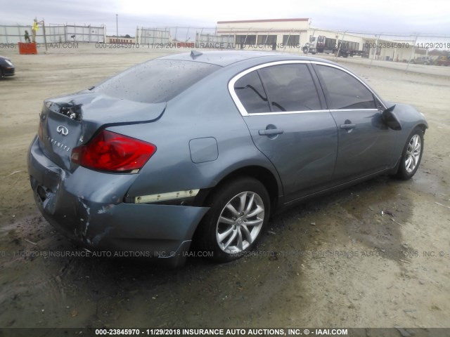 JNKCV61F19M361083 - 2009 INFINITI G37 BLUE photo 4