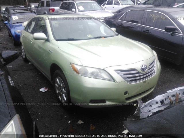 JTNBB46K973030475 - 2007 TOYOTA CAMRY NEW GENERAT HYBRID GREEN photo 1