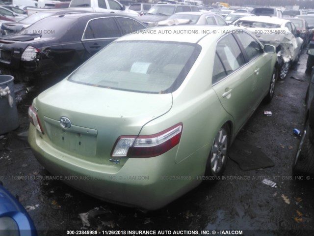 JTNBB46K973030475 - 2007 TOYOTA CAMRY NEW GENERAT HYBRID GREEN photo 4