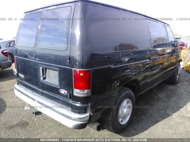 1FTSE34F4YHA88137 - 2000 FORD ECONOLINE E350 SUPER DUTY VAN BLACK photo 4