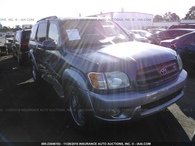 5TDZT34A24S207351 - 2004 TOYOTA SEQUOIA SR5 BLUE photo 1