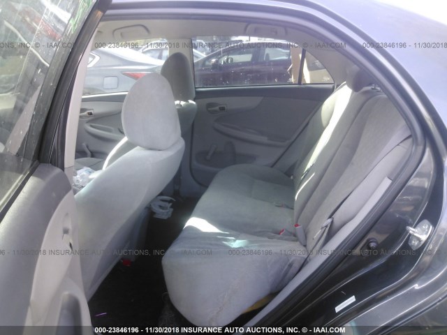 1NXBU4EE3AZ211532 - 2010 TOYOTA COROLLA S/LE/XLE GRAY photo 8